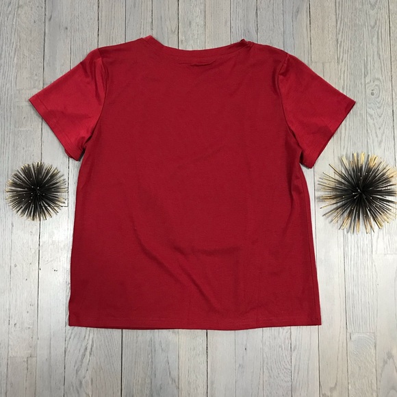 The Mona Lisa Bubblegum Red Graphic Tee T Shirt - Picture 8 of 8